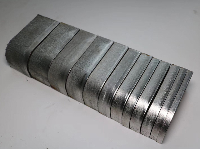  纤维金属激光切割样品